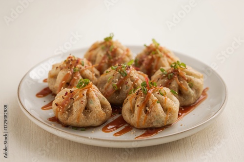 Crispy pan-fried dumplings ...