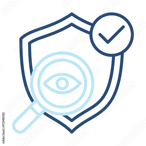 Transparency Icon Color Outline Style. Vector Illustration Design