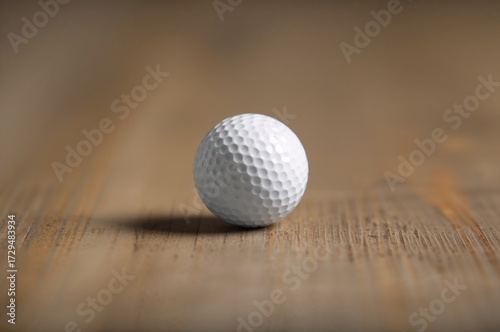 Wooden Surface with a Golf ...
