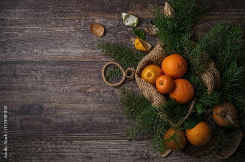 Juicy Tangerines with Pine ...