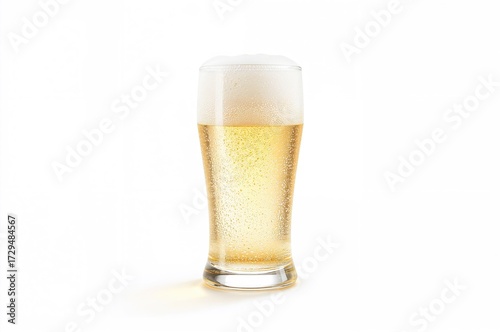 Chilled pale beer in a fros...