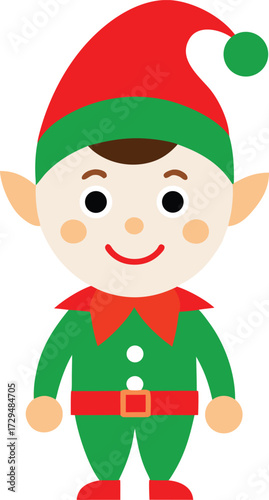 Flat Design Nutcracker Soldier Illustration for Christmas Holiday Season Decoration