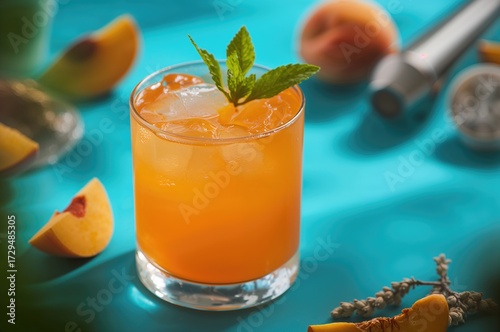 Refreshing apricot drink ga...