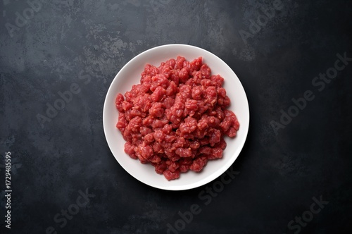 Ground beef freshly prepare...