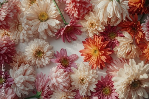 Top view of vibrant blossom...