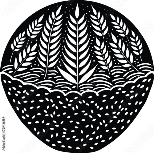 Abstract digital art forms evolving into geometric patterns isolated on transparent background
