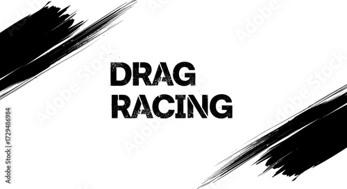 High Speed Drag Racing Competition Thrilling Automotive Spectacle Accelerating Performance Machines