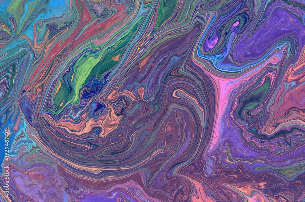 Fototapeta premium Abstract background with flowing paint texture