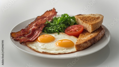 Crispy bacon and sausages s...