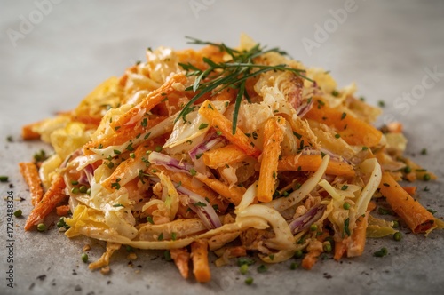 Crisp Cabbage Tossed with C...