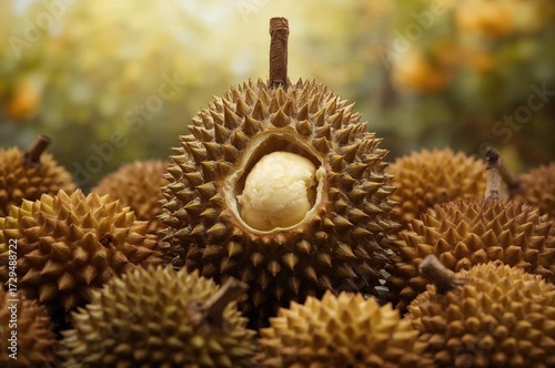 Newly Picked Durian from th...