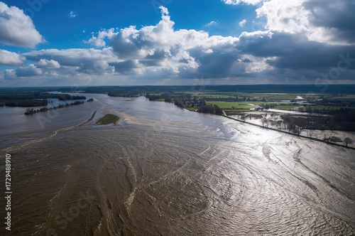 Fields, roads, and nearby r...