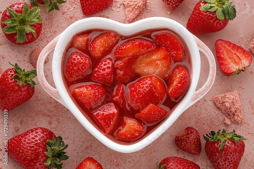 Heart-Shaped Strawberry Syr...