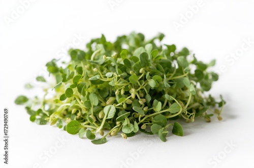 Close-up of vibrant green m...