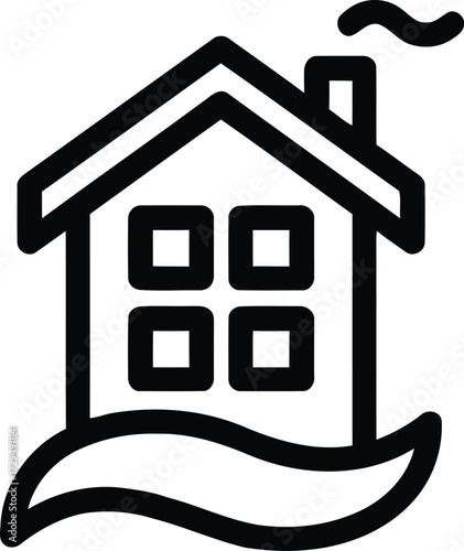 Construction and Real Estate Line Icon Set. An assortment of outline icons pertaining to real estate, purchasing, renting, homes, and homes. Linear Business Symbols in an Editable Stroke Vector Illust