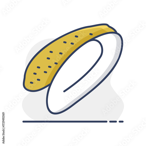 Raw Duck Breast Fillet Flat Icon