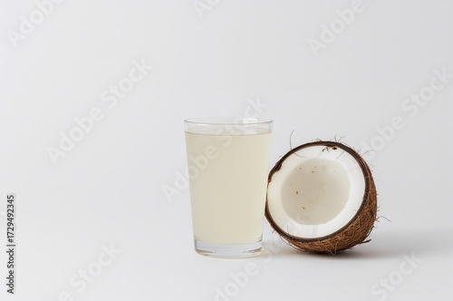 Isolated glass filled with ...
