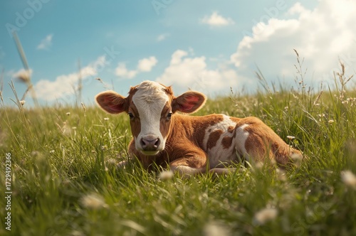 Tender Baby Calf Lounging P...