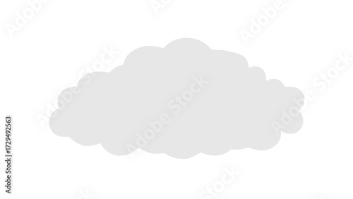 Fluffy white cloud shape vector graphic design element illustration sky weather nature abstract cloudscape art