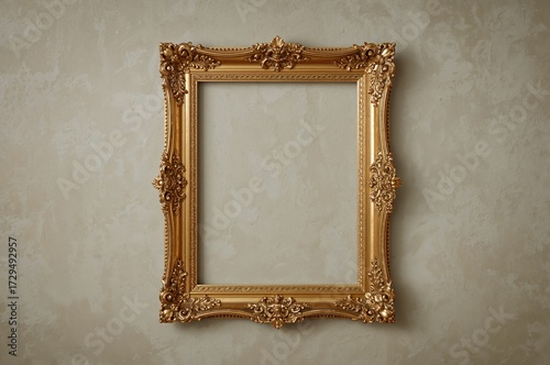 Antique golden ornate photo...