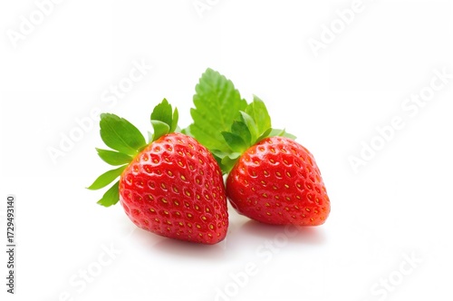 Juicy red strawberries disp...