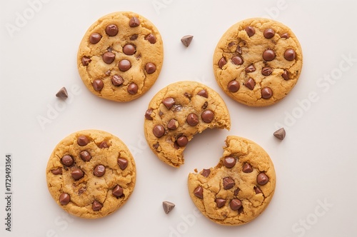 Four chocolate chip cookies...