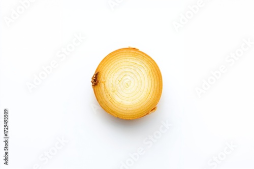 Raw onion displayed on a cl...
