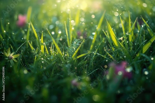 Close-up of fresh green bla...