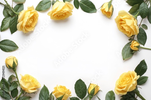 Yellow rose floral arrangem...