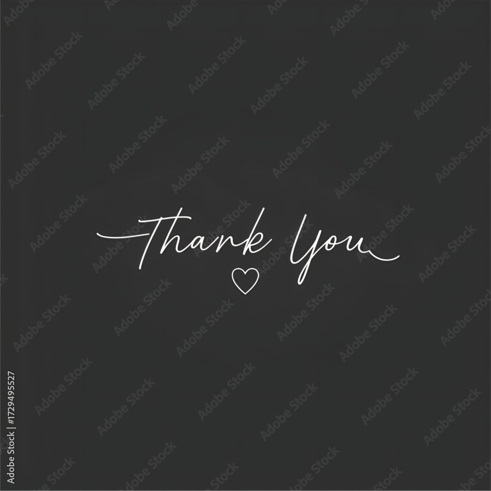 Obraz premium Font Thank You 