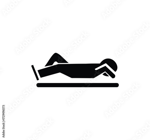 Sleeping Icon Set. Simple Line Icons with Comfort, Comfortable Sleep, Pillow, Bed, and Bedtime. A Selection of Vector Illustrations for Sleep and Rest.