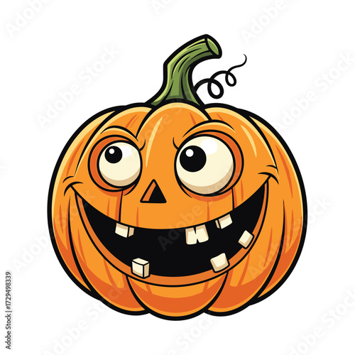  Cheerful Jack: The Grinning Halloween Pumpkin
