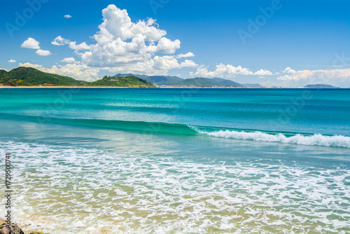 Beautiful Sunny Day at Armação Beach in Florianópolis, Santa Catarina Brazil