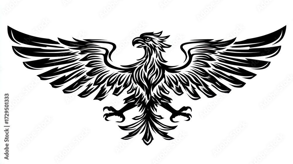 Fototapeta premium Majestic eagle emblem design