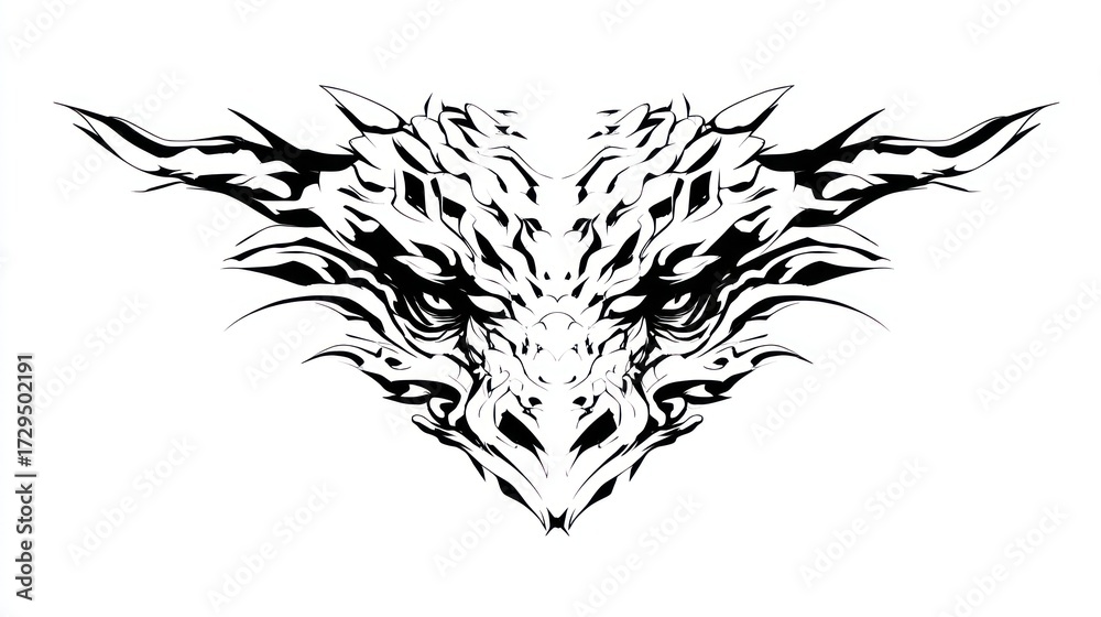 Obraz premium Dragon head design