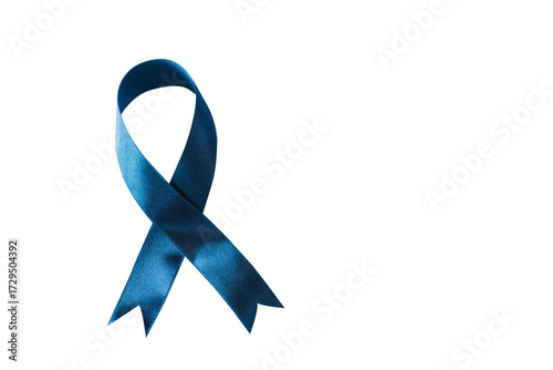 Blue satin ribbon blue november