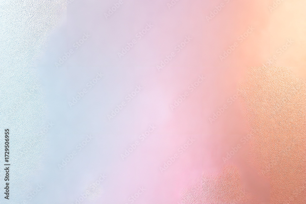 Fototapeta premium Dreamy Pastel Rainbow Gradient Background with a Subtle Watercolor Paper Texture, Blending Soft Blue, Pink, and Peach Hues for an Ethereal Aesthetic