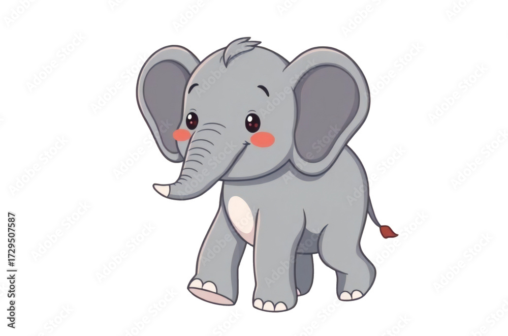 Fototapeta premium elephant illustration adorable graphic vector clipart