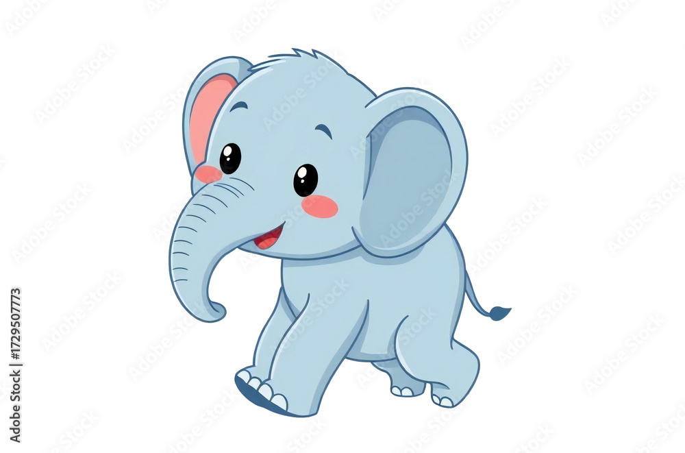 Fototapeta premium elephant illustration adorable graphic vector clipart