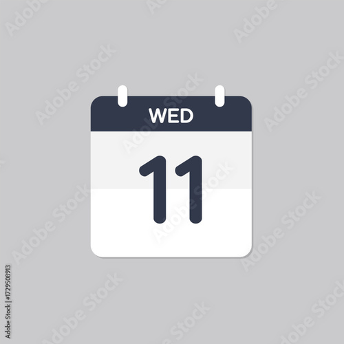 Minimalist Flat Design Calendar Icon