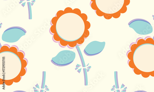 Cheerful Bloom Motif Background