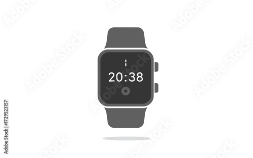 Smartwatch displaying the time 20:38, isolated on a white background.
