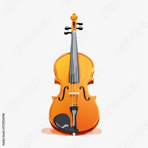 Magnifique violon ,isolé sur fond blanc