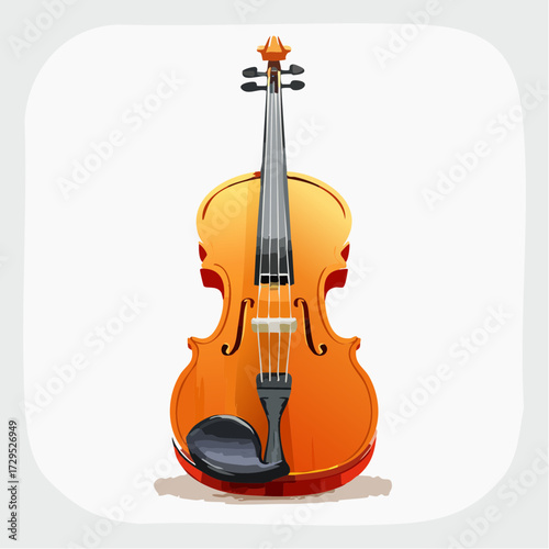 Magnifique violon ,isolé sur fond blanc