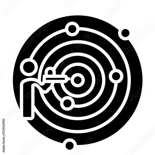 Shooting Range Vector Icon