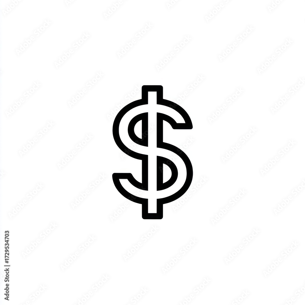 Fototapeta premium Dollar sign icon