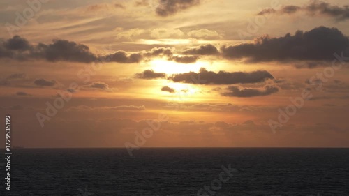 sunset over the sea