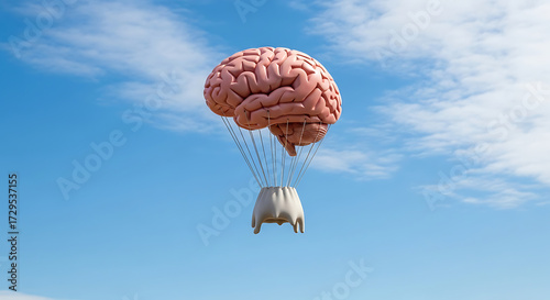 paraglider in the sky