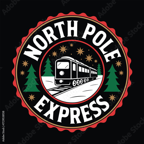 north pole express t shirt design 