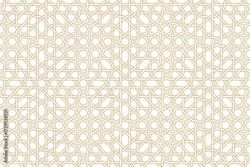 Seamless geometric pattern in authentic arabian style.